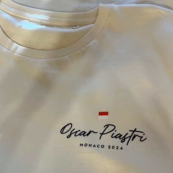 Monaco Graphic Tee - White Oscar Piastri - Picture 2 of 2